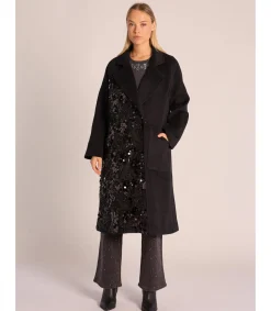 Alma en Pena Chaquetas|ABRIGO LARGO ABALORIOS