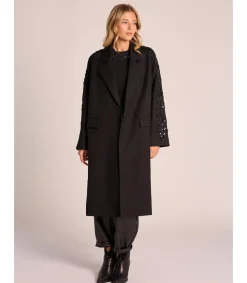Alma en Pena Chaquetas|ABRIGO LARGO PEDRERÍA