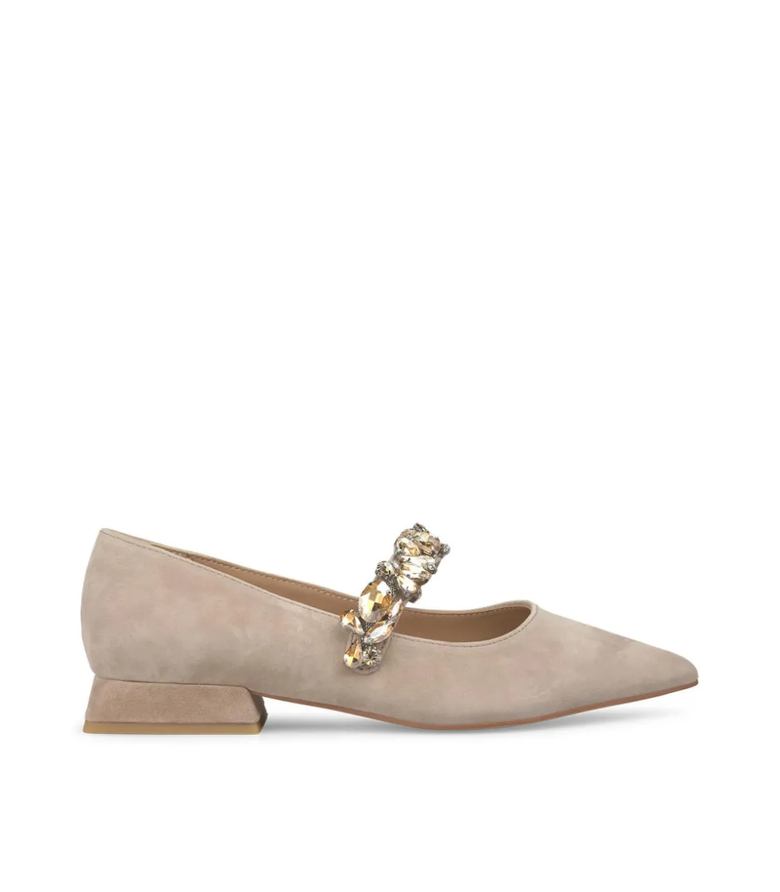 Alma en Pena Zapatos Planos|BAILARINA PLANA TIRA PEDRERÍA