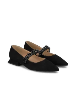 Alma en Pena Zapatos Planos|BAILARINA PLANA TIRA PEDRERÍA