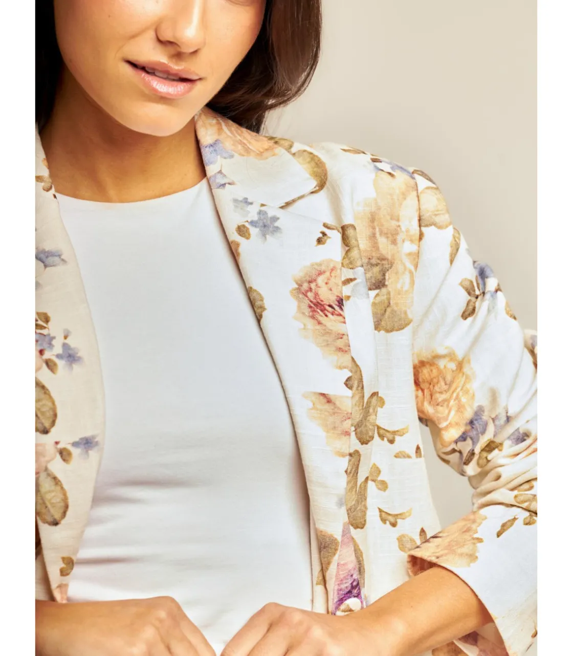 Alma en Pena Chaquetas|BLAZER ESTAMPADA