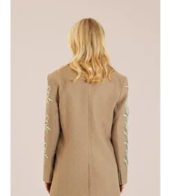 Alma en Pena Chaquetas|BLAZER MANGAS BORDADAS