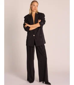 Alma en Pena Chaquetas|BLAZER RAYA DIPLOMÁTICA BRILLOS