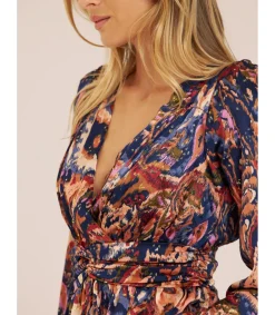Alma en Pena Camisas|BLUSA ESTAMPADA FRUNCES