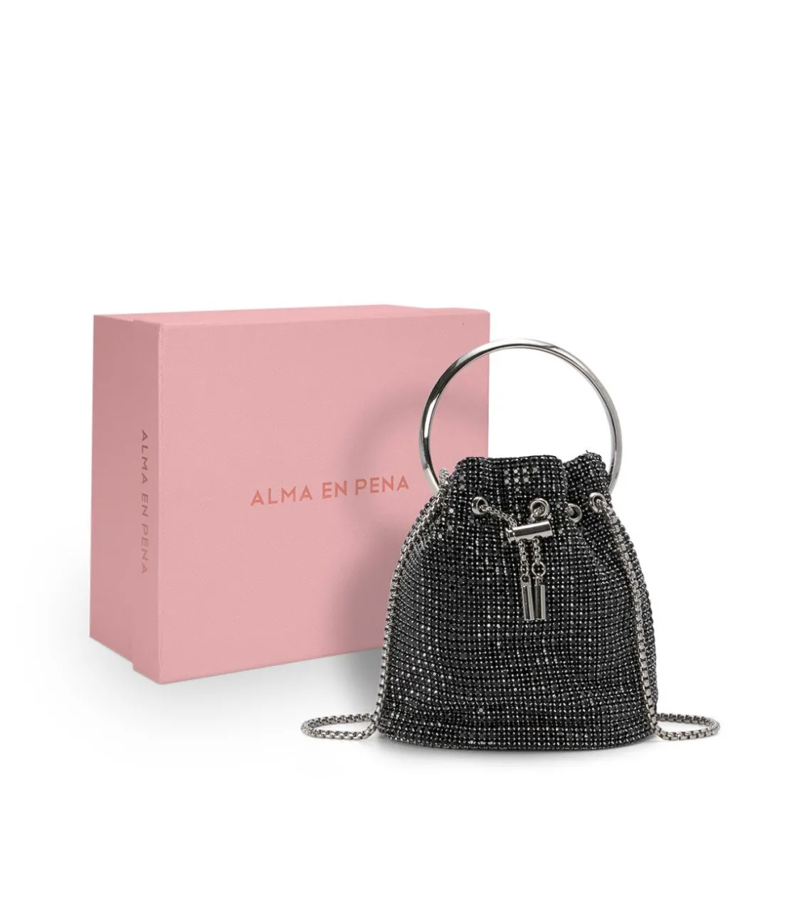 Alma en Pena Bolsos|BOMBONERA CUBIERTA CON PEDRERÍA