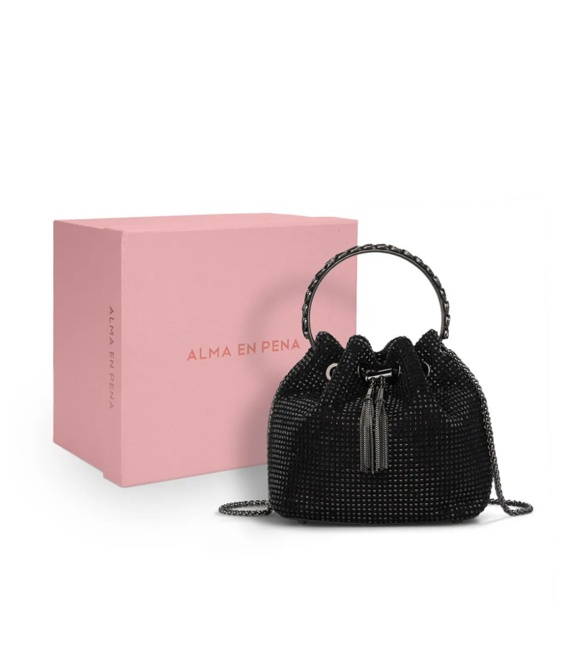 Alma en Pena Bolsos|BOMBONERA DE PEDRERÍA DETALLE COLGANTE