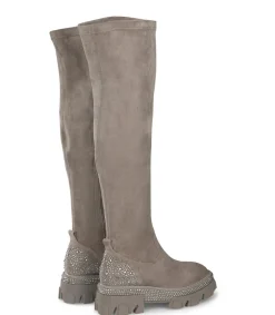 Alma en Pena Botas Planas|BOTA ADORNO PEDRERÍA