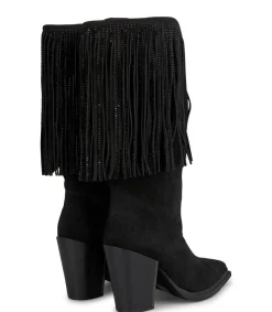 Alma en Pena Botas De Tacón|BOTA CON FLECOS COLGANTES