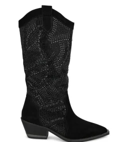 Alma en Pena Botas Planas|BOTA COWBOY CON PEDRERÍA