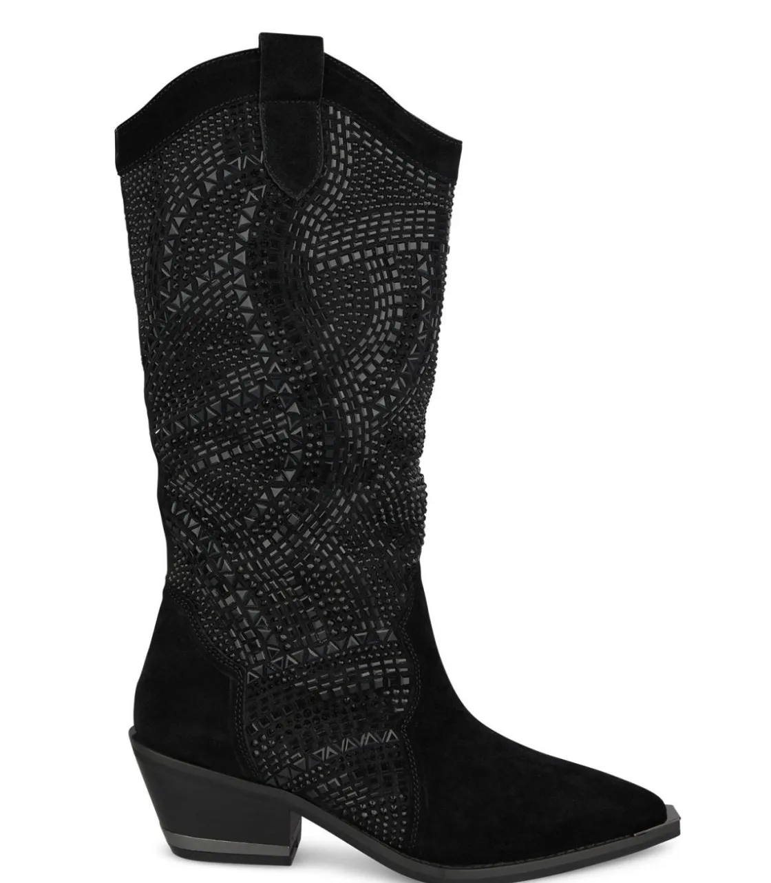 Alma en Pena Botas Planas|BOTA COWBOY CON PEDRERÍA