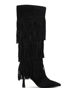 Alma en Pena Botas De Tacón|BOTA CUBIERTA CON FLECOS
