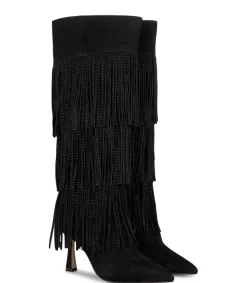 Alma en Pena Botas De Tacón|BOTA CUBIERTA CON FLECOS