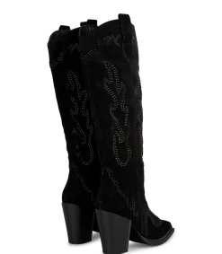 Alma en Pena Botas De Tacón|BOTA TACÓN PUNTERA AFILADA BRILLOS