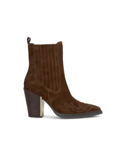 Alma en Pena Botines De Tacón|BOTÍN COWBOY CON BORDADOS