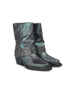 Alma en Pena Botines Planos|BOTÍN PLIEGUE TACHAS