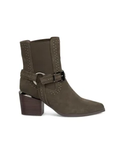 Alma en Pena Botines De Tacón|BOTÍN TACÓN TACHAS CON ELÁSTICO