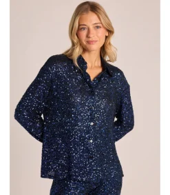 Alma en Pena Camisas|CAMISA CUBIERTA DE LENTEJUELAS
