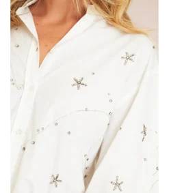 Alma en Pena Camisas|CAMISA DETALLES DE PEDRERÍA