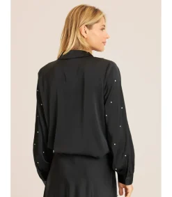 Alma en Pena Camisas|CAMISA SATINADA PEDRERÍA