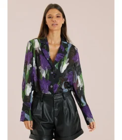 Alma en Pena Camisas|CAMISA SEMITRANSPARENTE