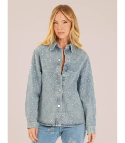 Alma en Pena Camisas|CAMISA VAQUERA CON PEDRERÍA