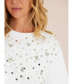 Alma en Pena Camisas|CAMISETA CON ABALORIOS