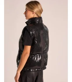 Alma en Pena Chaquetas|CHALECO ACOLCHADO LENTEJUELAS