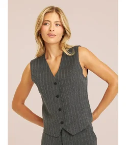 Alma en Pena Chaquetas|CHALECO CON PEDRERÍA