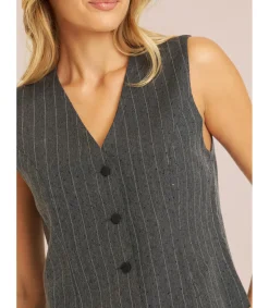 Alma en Pena Chaquetas|CHALECO CON PEDRERÍA