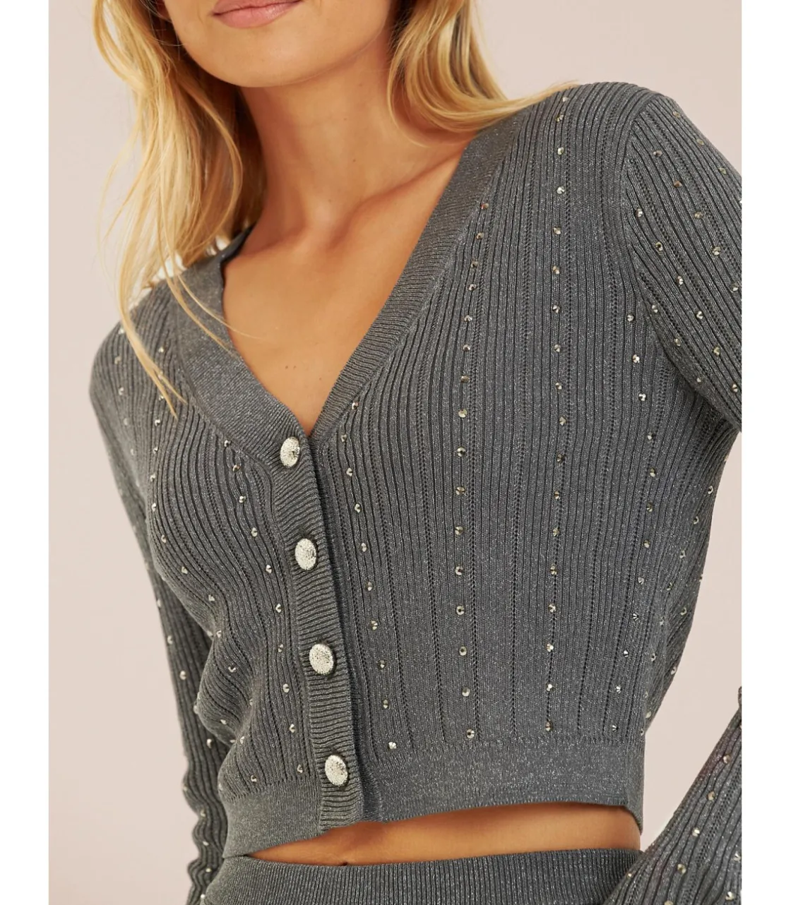 Alma en Pena Chaquetas|CHAQUETA PUNTO HILO METALIZADO