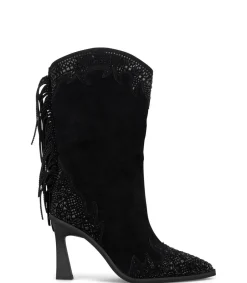 Alma en Pena Botas De Tacón|MEDIA BOTA CON FLECOS