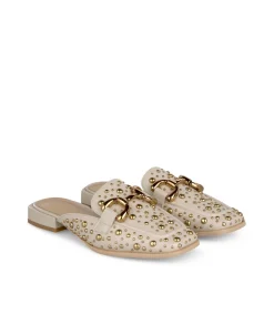 Alma en Pena Zapatos Planos|MULES CON TACHUELAS
