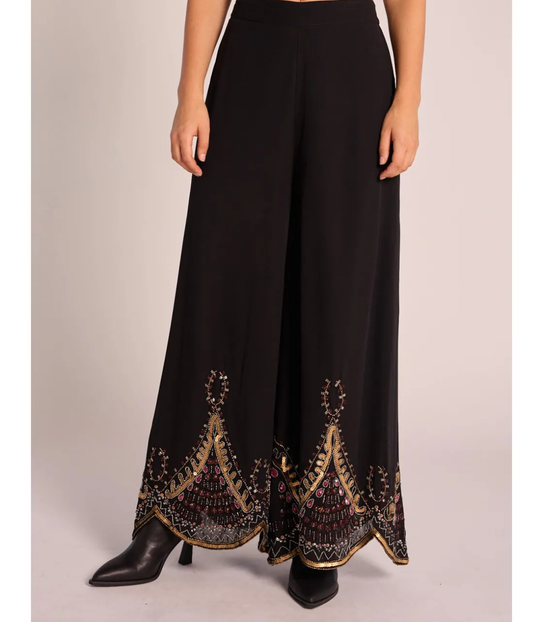 Alma en Pena Pantalones|PANTALÓN RECTO ABALORIOS
