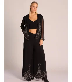 Alma en Pena Pantalones|PANTALÓN RECTO HILO METALIZADO