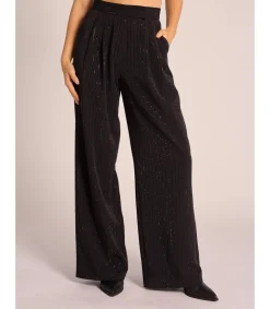 Alma en Pena Pantalones|PANTALÓN RECTO RAYAS PEDRERÍA