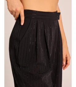 Alma en Pena Pantalones|PANTALÓN RECTO RAYAS PEDRERÍA