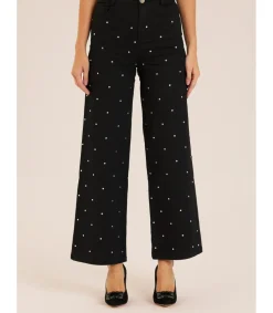 Alma en Pena Pantalones|PANTALÓN VAQUERO LARGO BRILLOS