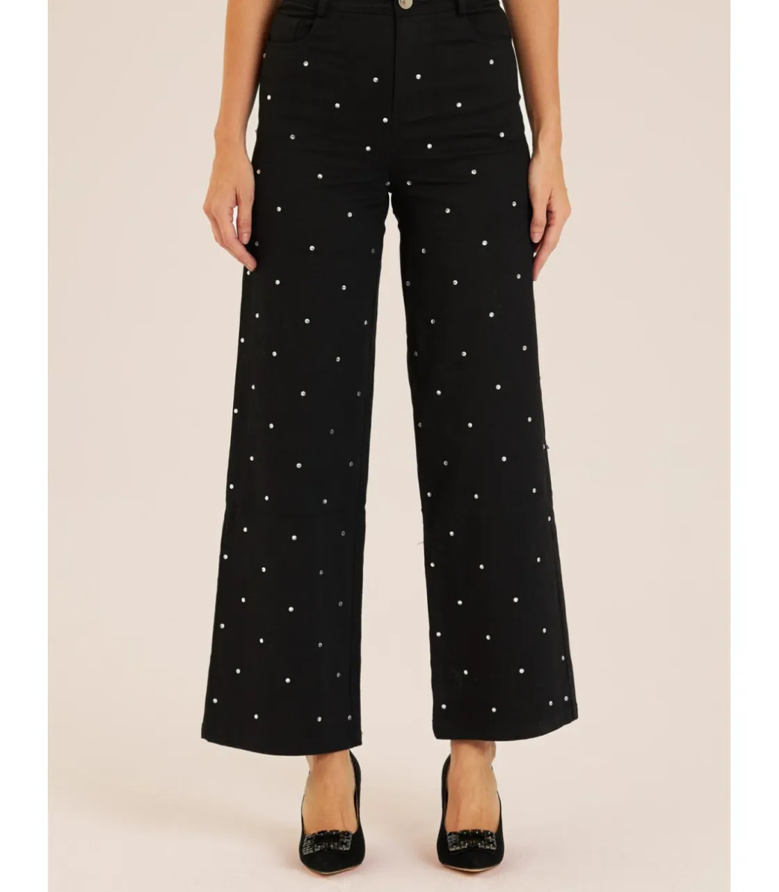 Alma en Pena Pantalones|PANTALÓN VAQUERO LARGO BRILLOS