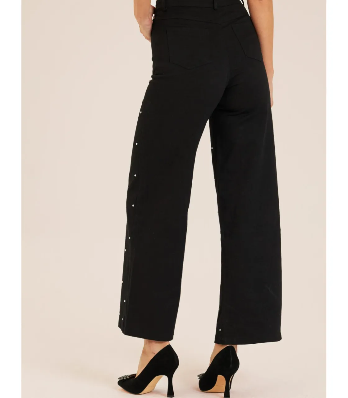 Alma en Pena Pantalones|PANTALÓN VAQUERO LARGO BRILLOS