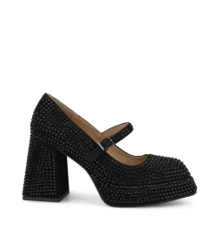 Alma en Pena Zapatos De Tacón|SANDALIA PEDRERÍA PUNTA CUADRADA