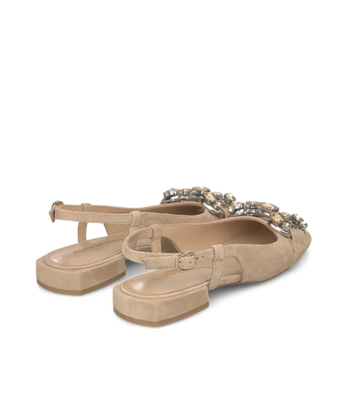 Alma en Pena Zapatos Planos|ZAPATO HEBILLA PEDRERÍA