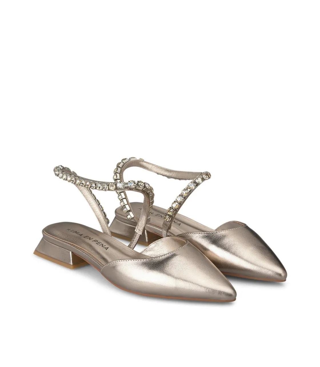 Alma en Pena Zapatos Planos|ZAPATO PLANO TIRA PEDRERÍA