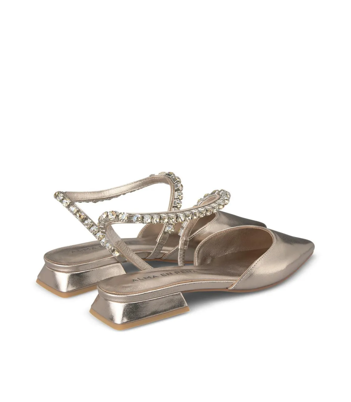 Alma en Pena Zapatos Planos|ZAPATO PLANO TIRA PEDRERÍA