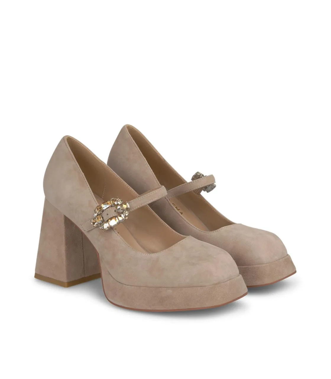 Alma en Pena Zapatos De Tacón|ZAPATO PLATAFORMA HEBILLA PEDRERÍA