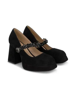 Alma en Pena Zapatos De Tacón|ZAPATO TACÓN BOTÓN PEDRERÍA